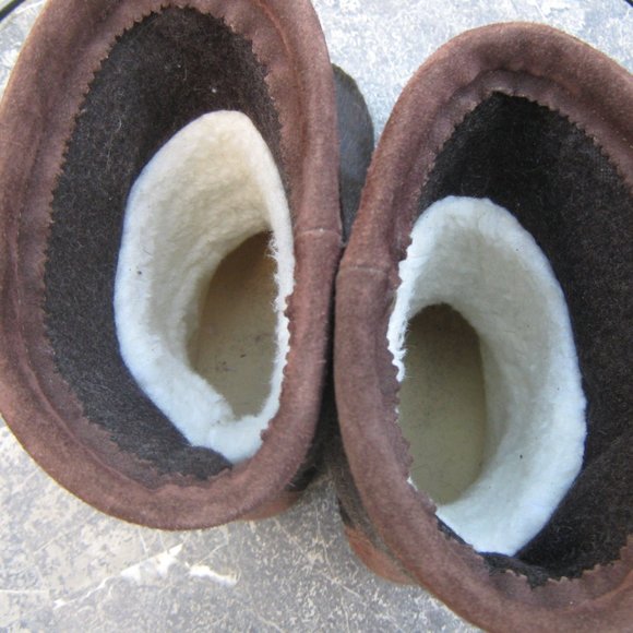 *SOLD *Tecnica Real Fur Suede Leather Embroidered Apres Boots Size 7 - Picture 4 of 4